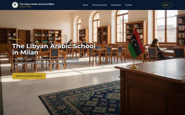 The Spring of Libya website homepage